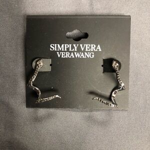 Simply Vera Vera Wang Curved Silver Earrings